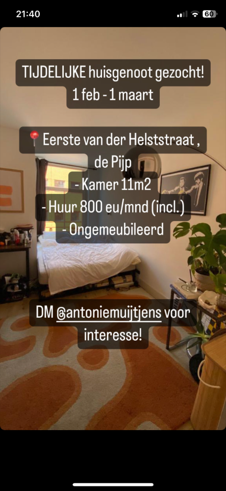 Kamer Te Huur In Amsterdam Voor Kamernet