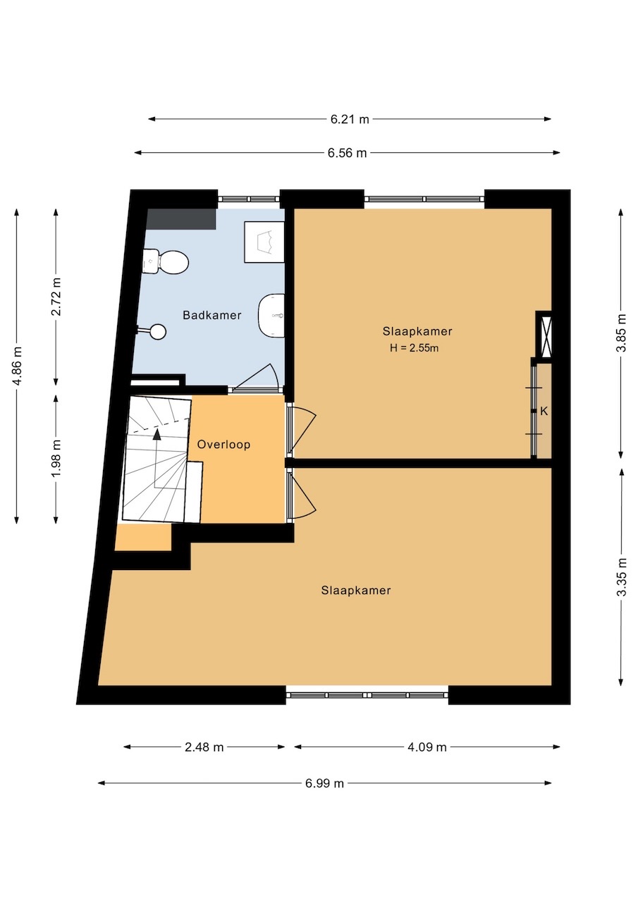 Kamer te huur in Arnhem – Karel van Gelderstraat – foto 2
