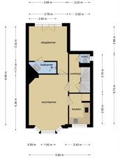 Appartement te huur 1375 euro Diephuisstraat, Groningen