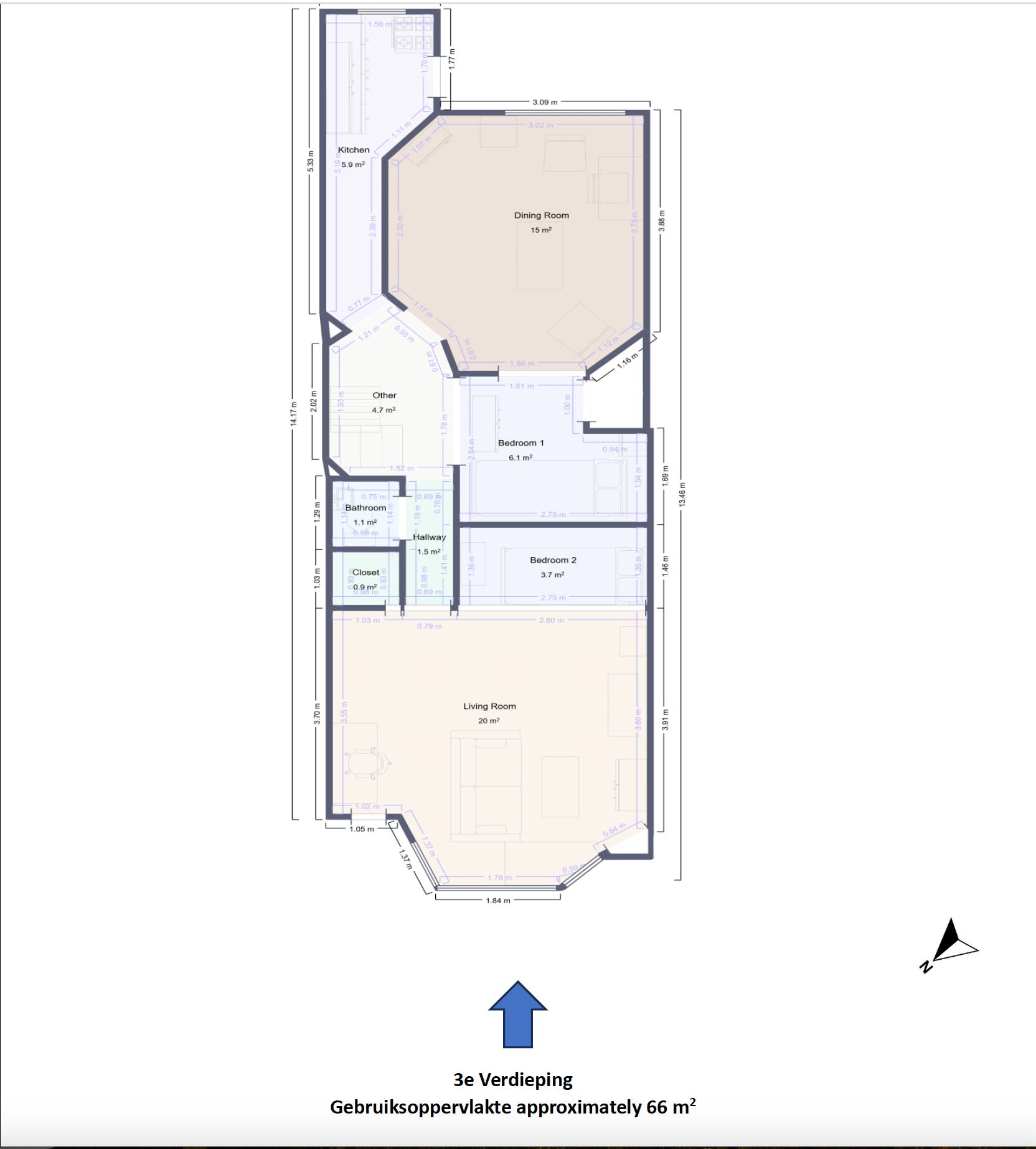 Kamer te huur in Rotterdam – Bergweg – foto 2