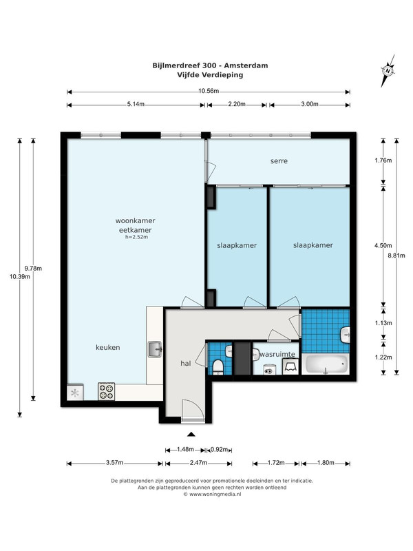 Appartement aan Bijlmerdreef, Amsterdam 6