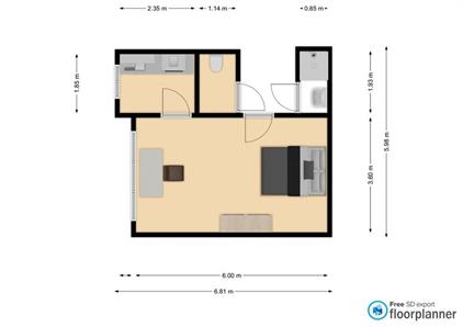 Studio for rent 1275 euro Schiedamseweg, Rotterdam