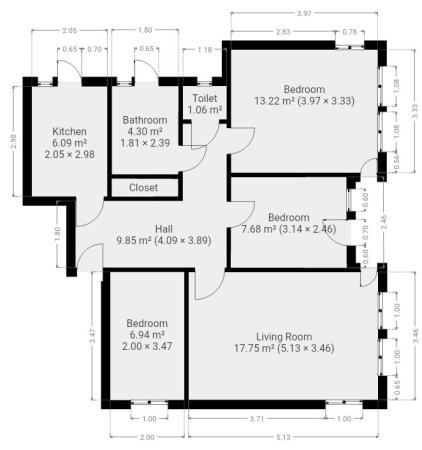 Appartement te huur 1975 euro Pekelharingstraat, Amsterdam