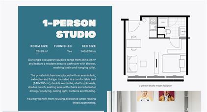 Studio for rent 1125 euro Dalsteindreef, Diemen