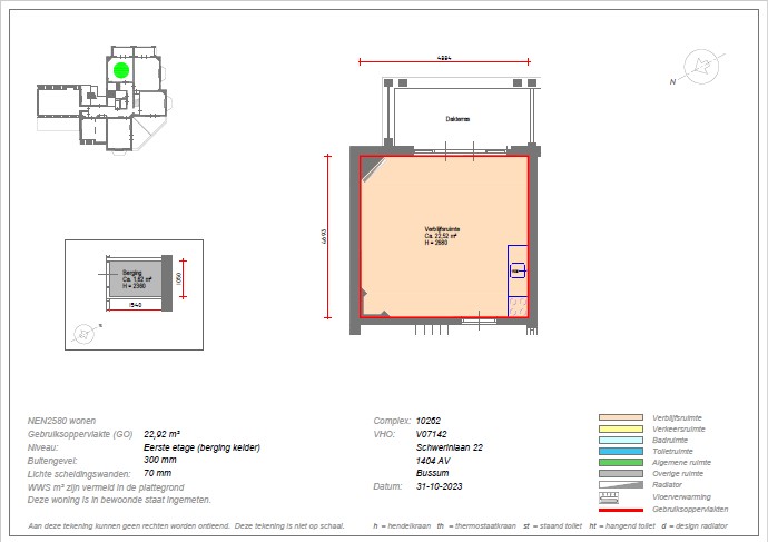 Kamer aan Schwerinlaan, Bussum 8