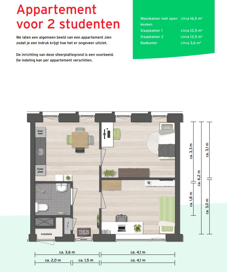 Kamer te huur in Den Bosch – Statenlaan – foto 2