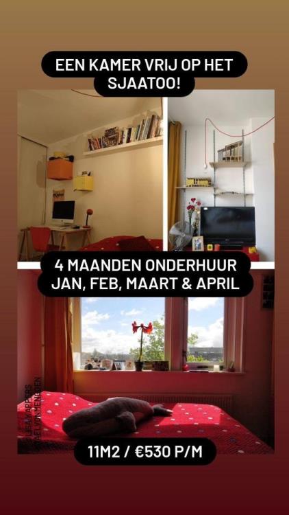 Kamer te huur 530 euro Grondherendijk, Rotterdam