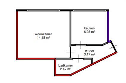 Apartment for rent 550 euro Willemstraat, Heerlen