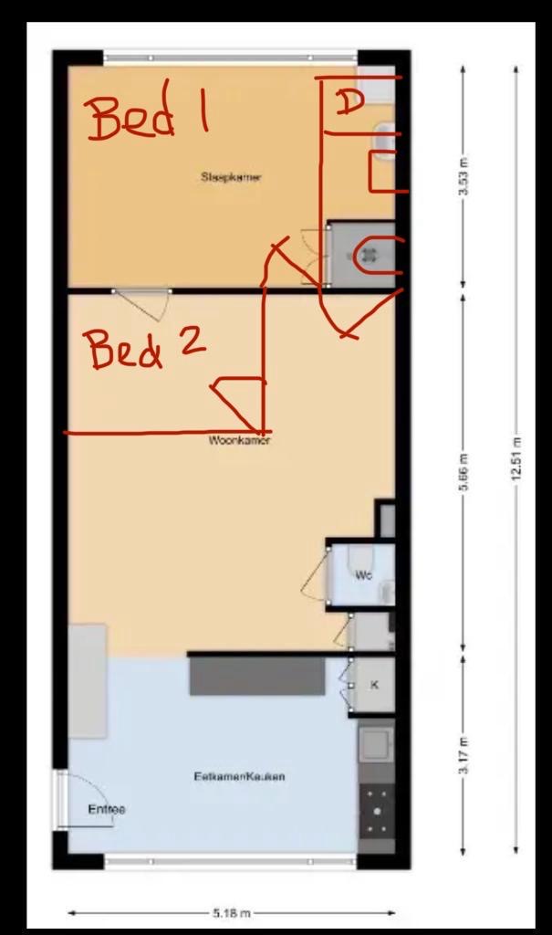 Appartement aan Alkmaargracht, Almere 7
