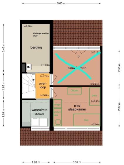 Room for rent 540 euro IJsselsingel, Rheden