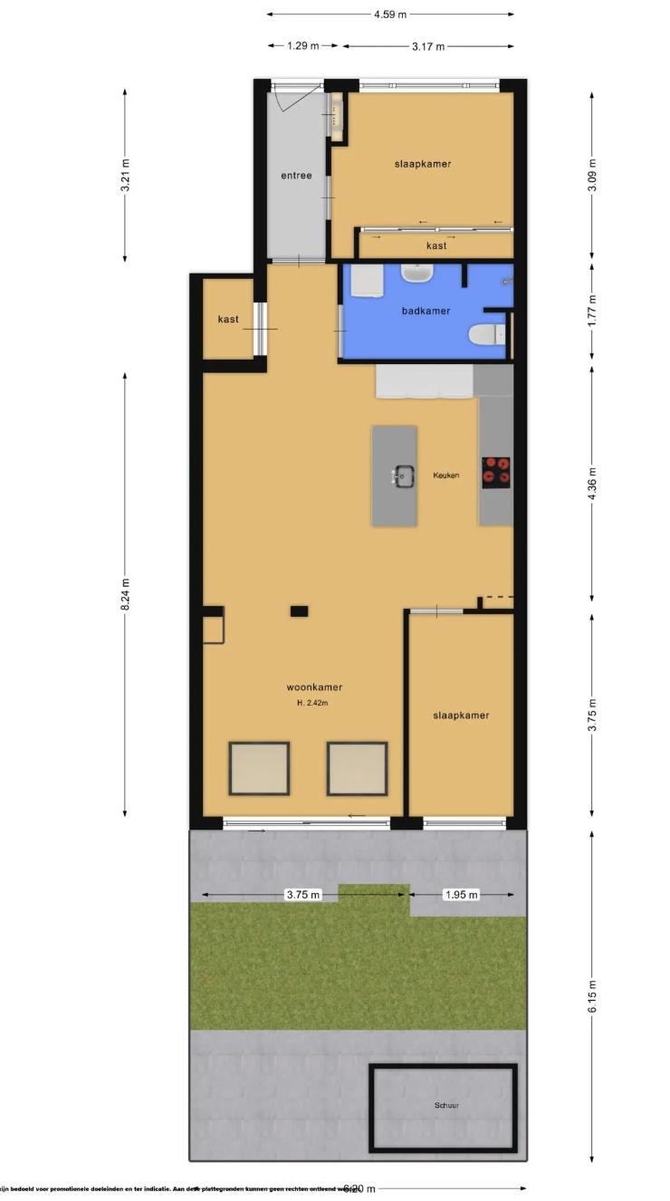Appartement te huur in Amsterdam – Semarangstraat – foto 3