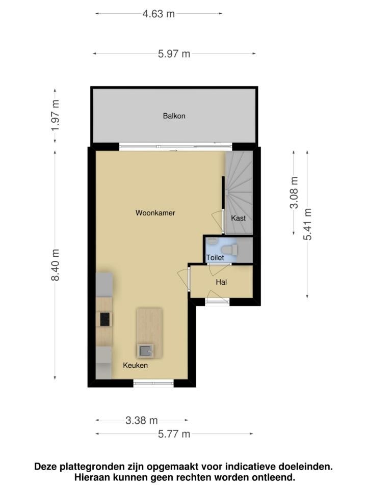 Kamer aan Vignolahof, Rotterdam 9