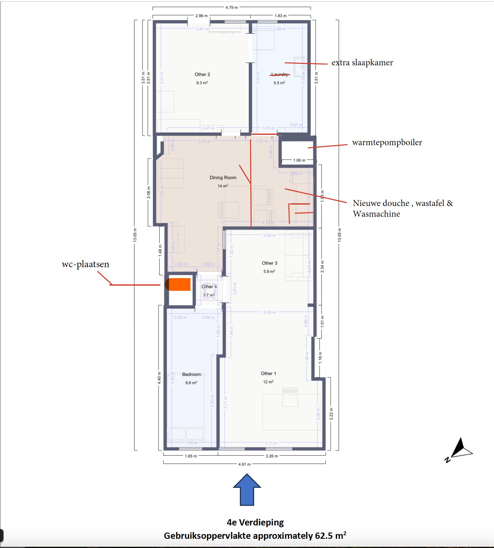Gestoffeerd Kamer te huur