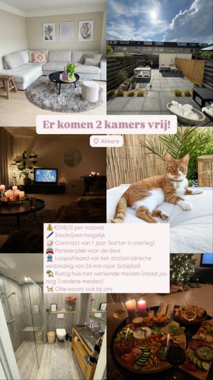 Kamer te huur 518 euro George Formbystraat, Almere