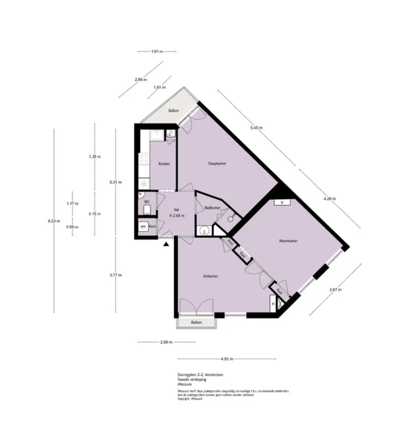 Appartement aan Staringplein, Amsterdam 6