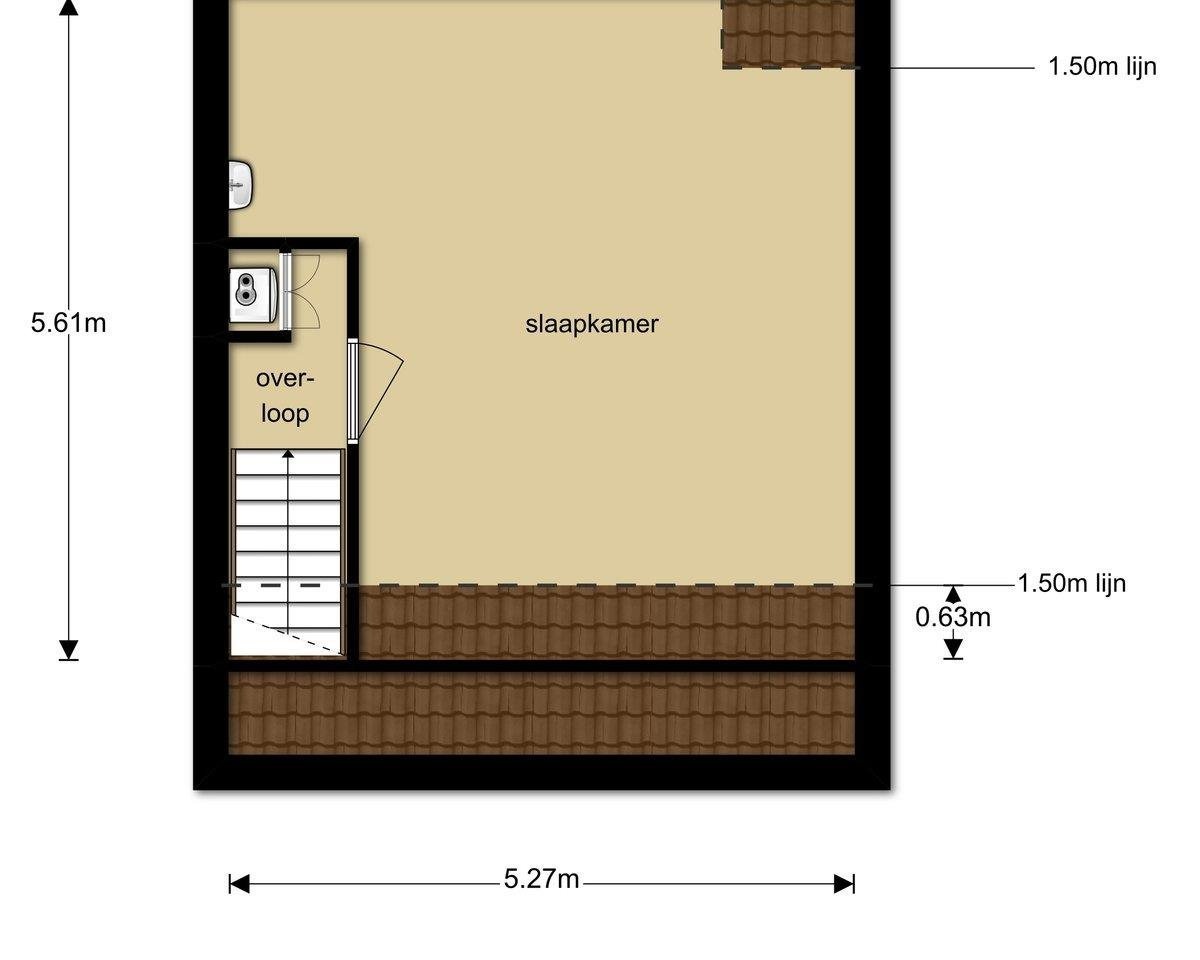 Kamer aan Pasteursingel, Rotterdam 7