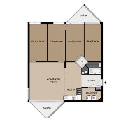 Kamer te huur 1175 euro Groenhoven, Amsterdam