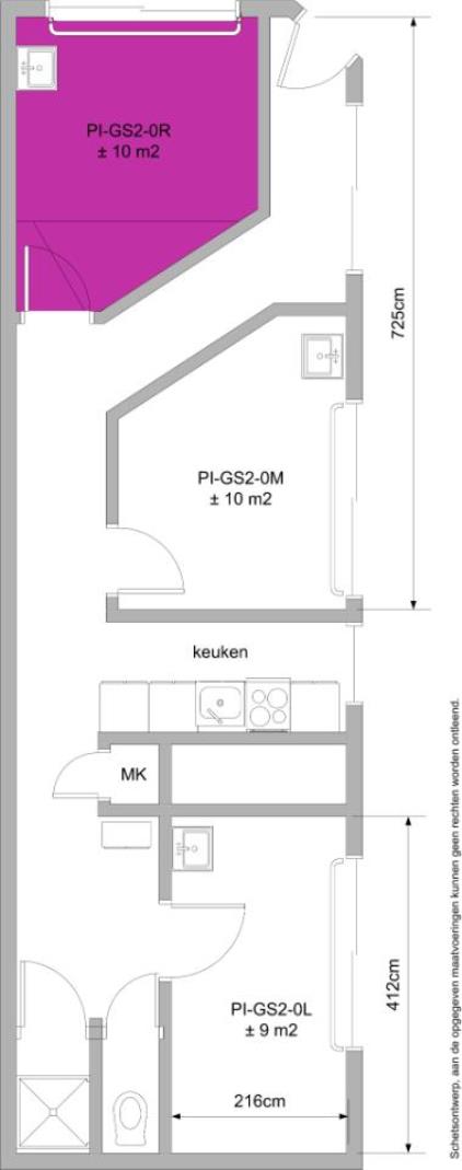 Room for rent 410 euro Galvanistraat, Utrecht