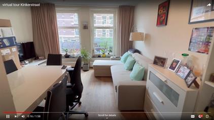 Kamer te huur 2000 euro Kinkerstraat, Amsterdam
