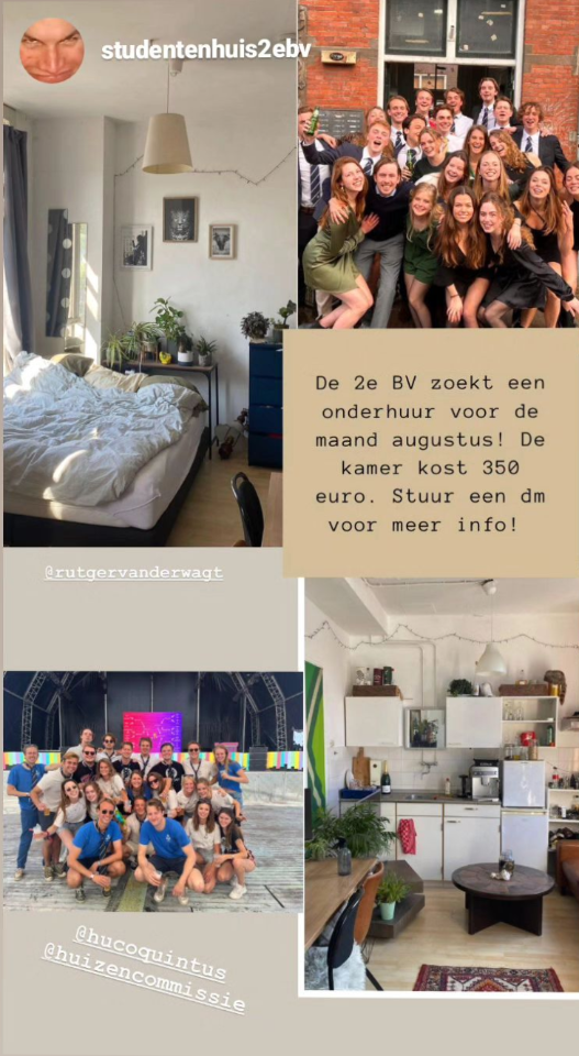 Kamer te huur in de 2e Binnenvestgracht in Leiden