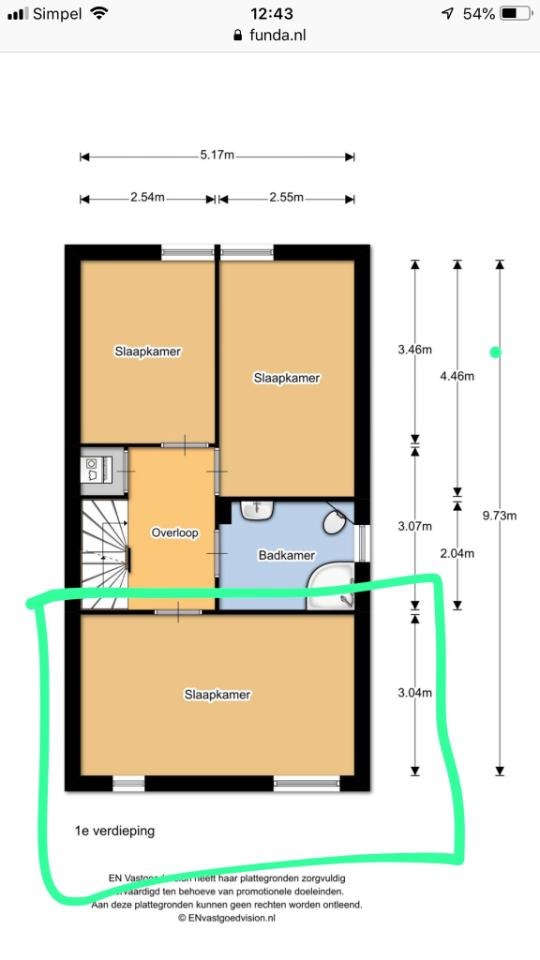 Kamer - Wals - 1507TM - Zaandam