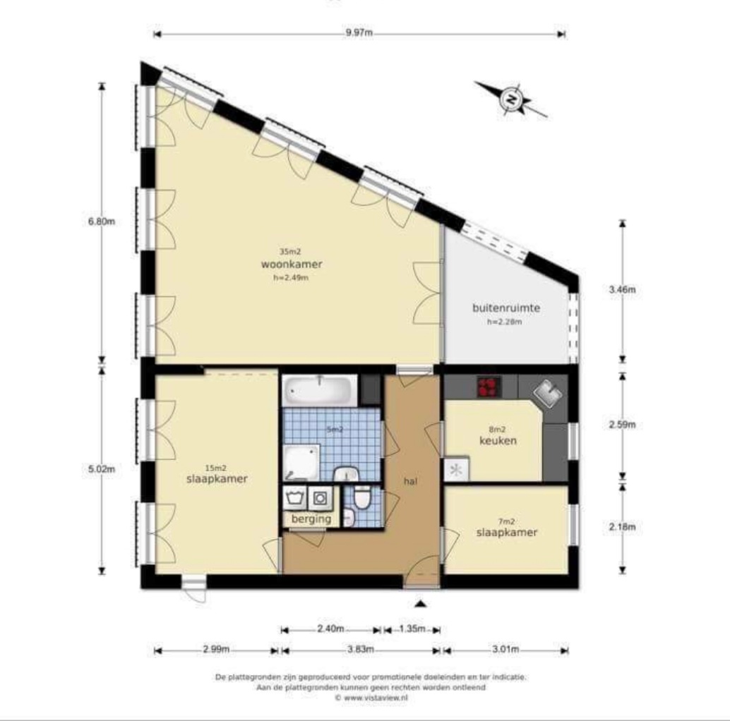 Appartement te huur in Utrecht – Melissekade – foto 2