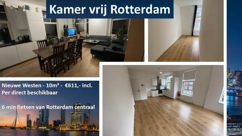 Kamer te huur aan de Beukelsweg in Rotterdam