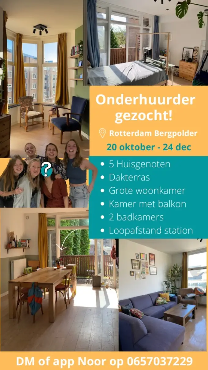 Kamer te huur aan de Vlaggemanstraat in Rotterdam